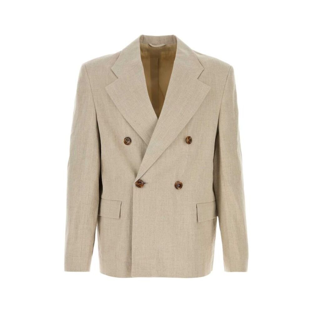 Sefr Men Beige Linen Donovan Blazer